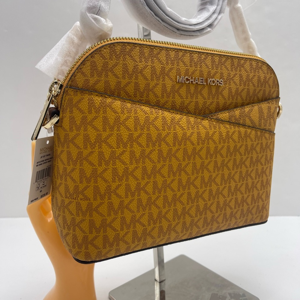 Michael Kors Jet Set Travel Md Logo Dome Crossbody XCROSS XBODY
Marigold 
NWT - Picture 12 of 16